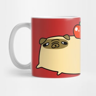 Pug with an Apple Mug